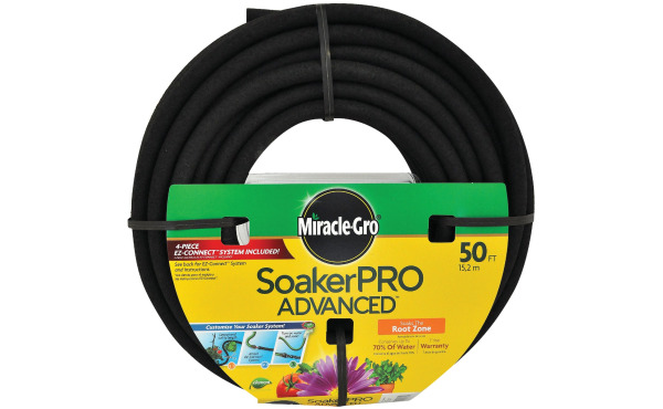 Miracle-Gro SoakerPRO Advanced E-Z Connect 3/8 In. Dia. x 50 Ft. L. Drinking Water Safe Soaker Hose