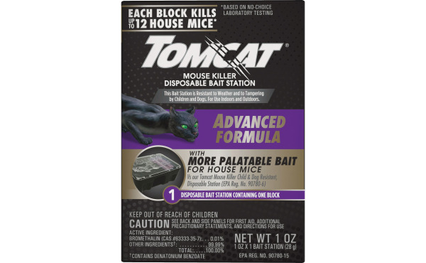 Tomcat Advanced Formula Disposable Mouse Bait Station