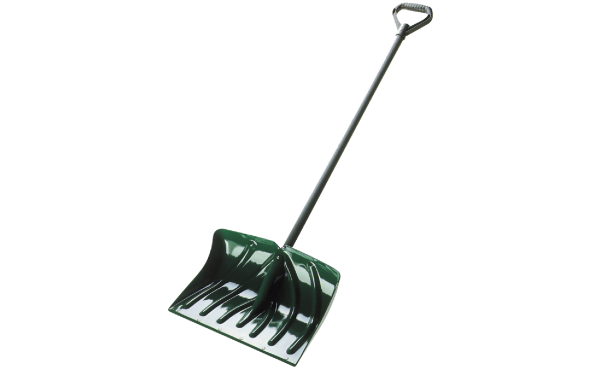 Suncast 18 In. Poly Snow Shovel & Pusher with 39 In. Steel Handle